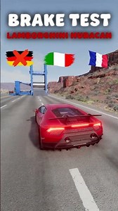 Brake Test with different European cars in BeamNG #beamngdrive #beamng #braketest