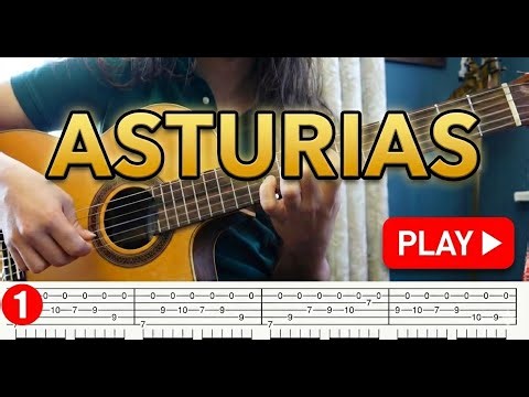 Asturias (Isaac Albéniz) - Guitar Tutorial [Tabs + Slow + No Talking]