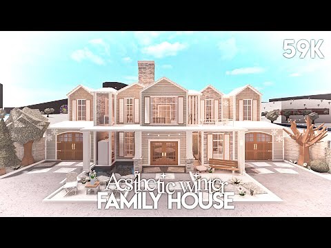 Aesthetic Winter Family House | Bloxburg Build