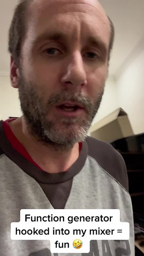 Part 1 of playing around with my HP33120A arbitrary function generator- patched it into one of the inputs on my mixer, endless possibilites of different tones plus modulation options 😻 #hp #agilenttechnologies #functiongenerator #testequipment #music #studio #mix #frequency