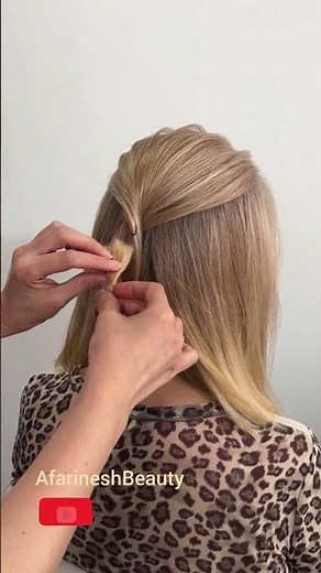 How to Create a Chic Low Updo with Left & Right Twists ✨ | Quick & Easy Hair Hack