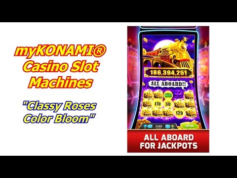 myKONAMI® Casino Slot Machines Walk Thru "Classy Roses Color Bloom" Big Win