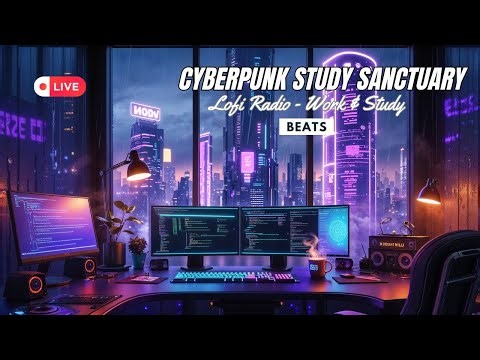 Cyberpunk Study Radio 🌃 11 Hours Deep Focus Lofi in Neon City