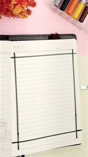 simple Border design l project work design handmade #art #frontpage #assignment