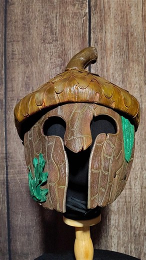 Leather Acorn Cap Helmet