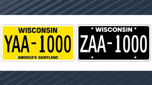 Wisconsin unveils new blackout and retro yellow license plates