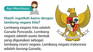 Kunci Jawaban Tema 8 Kelas 3 SD Halaman 12, 13, 14, dan 15, Lambang Negara Garuda Pancasila - Tribunnews.com