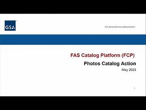 Uploading Photos in the FCP - MAS Vendor Training