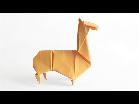 Comment faire un LAMA en ORIGAMI