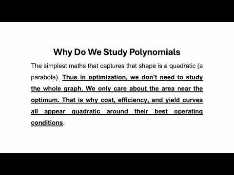 Why Do We Study Polynomials? Practical Applications of Polynomials in Real World – Part 3
