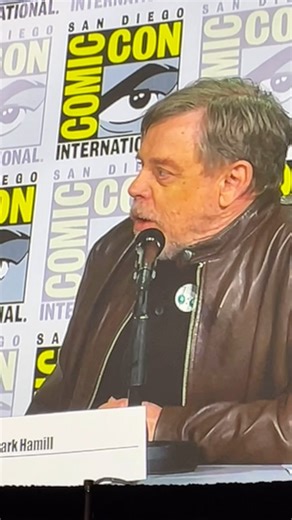 @markhamill makes his surprise entrance at #thewildrobot panel at #SDCC! | Fandango