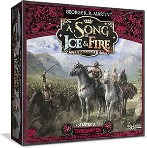 CMON A Song of Ice & Fire Tabletop Miniatures Game Targaryen Starter Set - Command The Fierce House Targaryen! Strategy Game for Adults, Ages 14+, 2+ Players, 45-60 Minute Playtime, Made by CMON