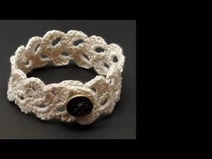How to Crochet a Lace Scallop Trim #2 by Gwen Fisher with Doceri Software