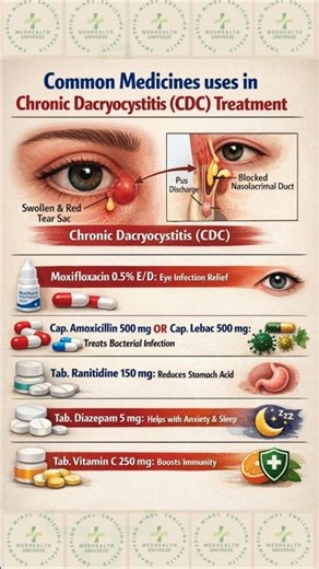 Common Medicines Used in Chronic Dacryocystitis (CDC) Treatment#ChronicDacryocystitis #CDC