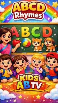 ABCD Rhymes for Kids | Hindi Alphabet Song | Classroom Learning Fun | Kids AB TV