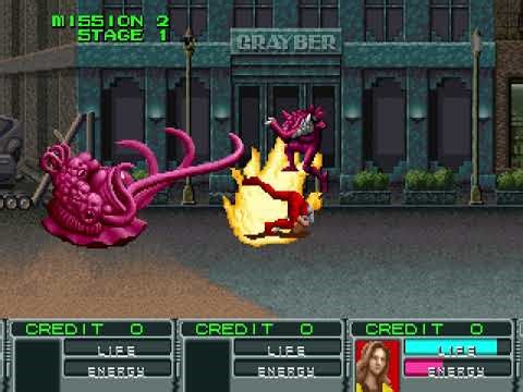Alien Storm Arcade Gameplay
