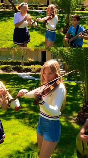 Idun Carling plays violin in Sweet sue. Backed up by Gunhild Carling and Manav Budhrani Cupertino 2020 | Gunhild Carling