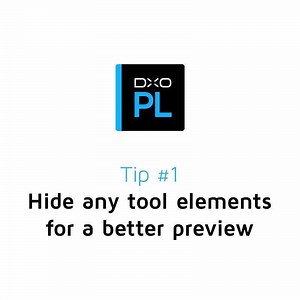 [Local Adjustments] In DxO PhotoLab, if you move the mouse pointer outside the image viewer, you can temporarily hide all elements displayed in your image foreground. | DxO