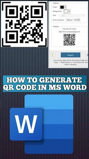 How to Generate QR Code in Word | Generate QR Code for Word File | How to Make QR Code on Word