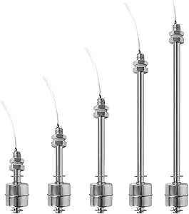 Liquid Water Level Sensor Float Switch 304 Stainless Steel Automatic Level Controller Sensor for Electrical, Drainage, Level Control and Alarm (400mm)