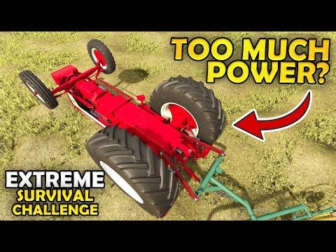 NEW TRACTOR HAS TOO MUCH POWER? 😂- EXTREME Survival Challenge | Episode 13