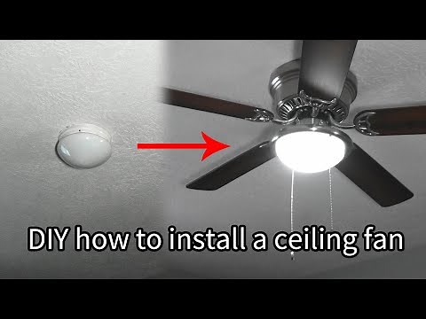 DIY how to install a ceiling fan