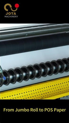 #shorts From Jumbo Roll to POS Paper | How Receipt Paper Is Made Step by Step