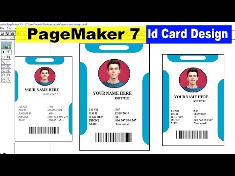 Adobe PageMaker 7 .0 Tutorial in Hindi - ID Card Design in 2025 | dtp design | Desktop publishing