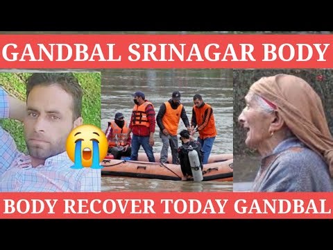 Gandbal srinagar body recover || rescue opr gandbal srinagar || viral video in kashmir