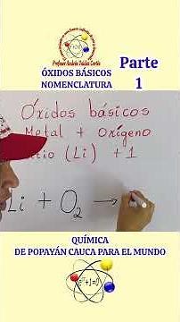 Li2O Lithium Oxide Nomenclature