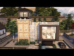 MODERN WATER TOWER CONVERSION | [No CC] Sims 4 Speed Build