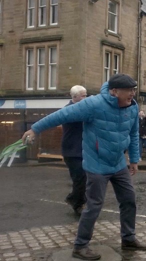 Each year, the Uppies and the Doonies battle it out to win The Jedburgh Hand Ba' Game. | BBC Scotland
