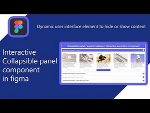 Interactive Collapsible panel / Expand collapse / Accordion component in figma #figmacommunity