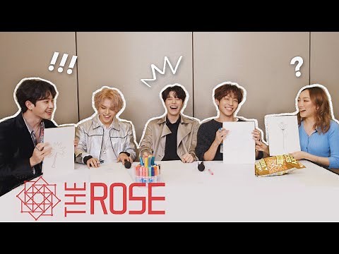 Teaching a KPOP IDOL BAND How to Draw! (The Rose)