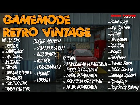 GAMEMODE SAMP RETRO VINTAGE ROLEPLAY TATANG GAMING