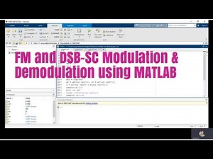 FM and DSBSC Modulation and Demodulation using MATLAB