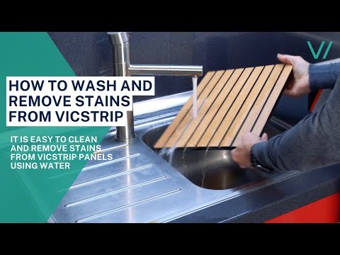 How to clean a VicStrip acoustic panel