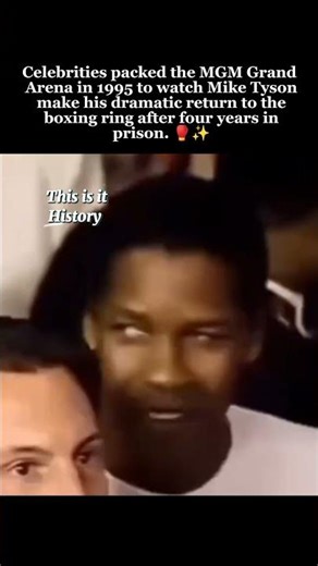 Mike Tyson’s Legendary 1995 Comeback at MGM | Celebrities Witness Boxing History #viral #shorts