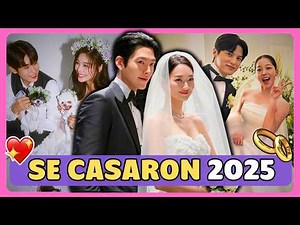 💞20 Actores coreanos que DEJARON la SOLTERÍA👰‍♀️🤵‍♂️ | ACTORES DE K-DRAMAS QUE SE CASARON EN 2025 😲