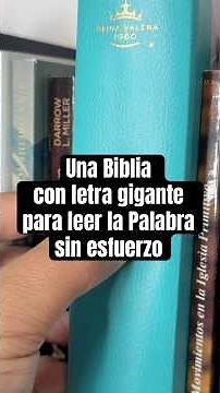 Una Biblia con letra grande para leer sin esfuerzo #biblias