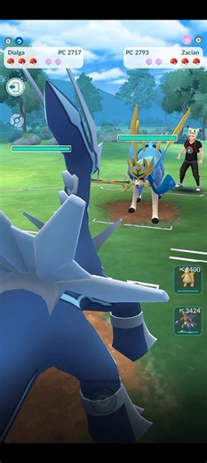 💥Dialga Vs Zacian Espada Suprema, PVP Batalla de Acero en Pokémon Go💥 #Pokemongo #pokémon #short