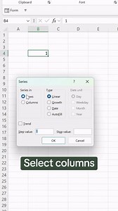 How to create a number series using this shortcut. 🔢 Comment 'SMARTER' and I'll send you a FREE class on Lookup Functions & Shortcuts! #excel #exceltips #exceltricks #spreadsheets #corporate #accounting #finance #workhacks #tutorial #sheets | Excel Dictionary