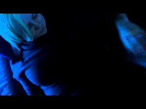 Charlene playing with her rampant rabbit.