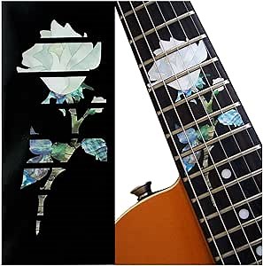 Jockomo Single Rose Guitar Inlay Sticker