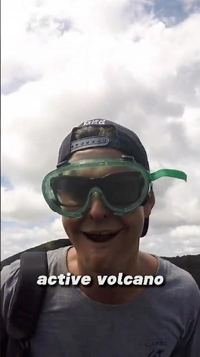 Surfing down a volcano at 86 km/h #volcano #extremesports