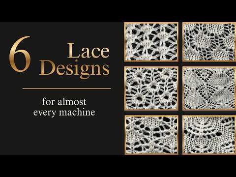 6 Vintage Lace Designs — For Almost Any Knitting Machine #knittingfactory #machineknitting