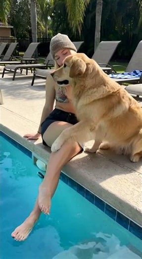Vacation Mood Activated 🌺 Poolside with My Dog