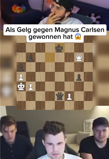 Gelg hat gegen Magnus Carlsen gewonnen 😱 #gleggmire #magnuscarlsen #schach #chess