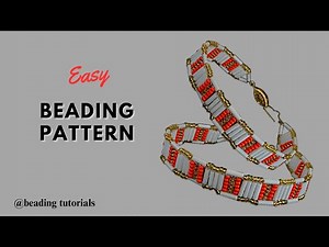beaded bracelet with bugle beads. bracelet making tutorial. easy beading