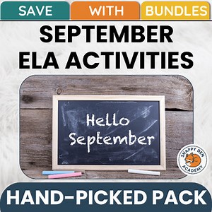 September Activities Fall Worksheets Poem Bell Ringers Autumn RESOURCE BUNDLE